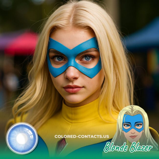 Blonde Blazer Cosplay Contact Lenses