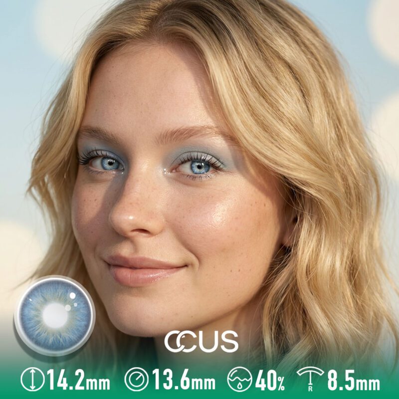 Misty Blue Mixed-Blood Lens