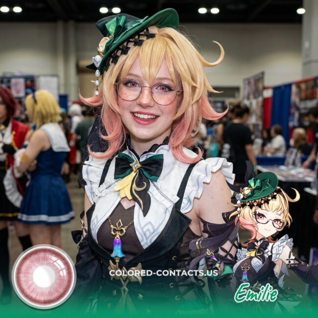 These Genshin Impact Emilie Cosplay Contact Lenses Are About To Give You That Ultimate Perfumer Energy