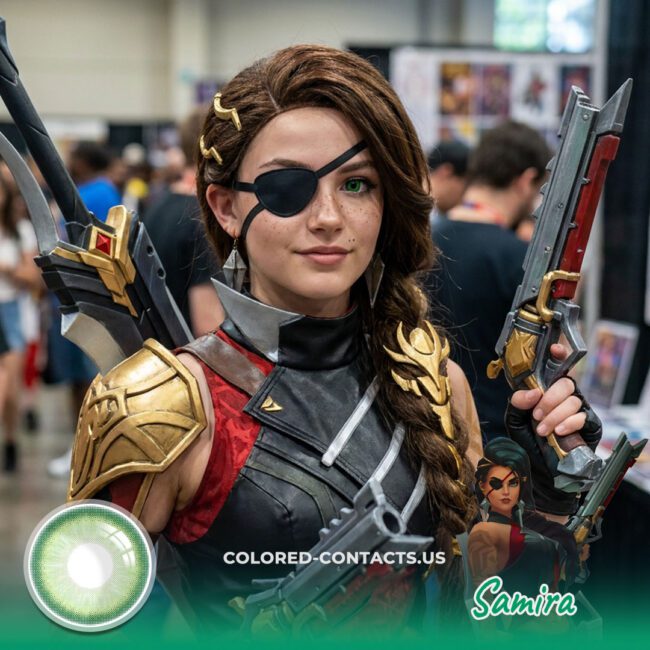 These League Of Legends Samira Cosplay Contact Lenses Are About To Give You That Ultimate Desert Rose Energy