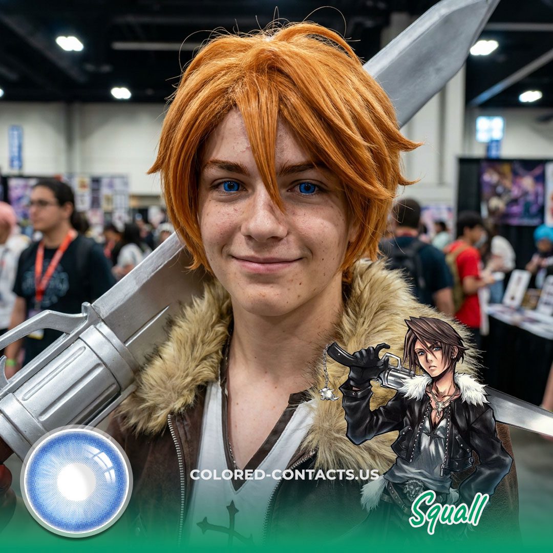 Squall Cosplay Contact Lenses - Ccus Eyewear | Premium Colored Contacts These Final Fantasy Squall Cosplay Contact Lenses Are About To Give You That Ultimate Seed Commander Energy