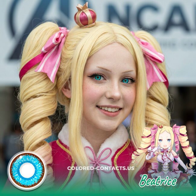 Beatrice Cosplay Contact Lenses For A Magical Blue-Eyed Library Spirit Look