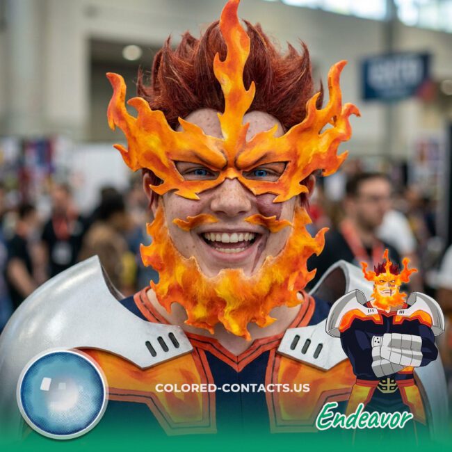 These Endeavor Cosplay Contact Lenses Are About To Give You That Ultimate Hellflame Hero Energy