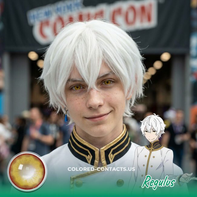 Regulus Corneas Cosplay Contact Lenses for a Regal Golden-Eyed Sin Archbishop Look