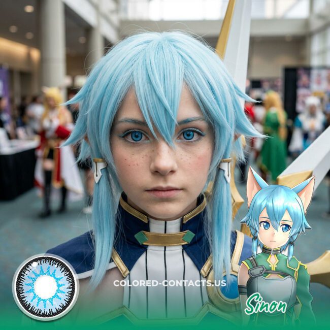 Sinon Cosplay Contact Lenses