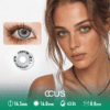 Camellia Winter Veil Grey Contact Lenses - Ccus Eyewear · Premium Colored Contacts Camellia Winter Veil Grey Contact Lenses