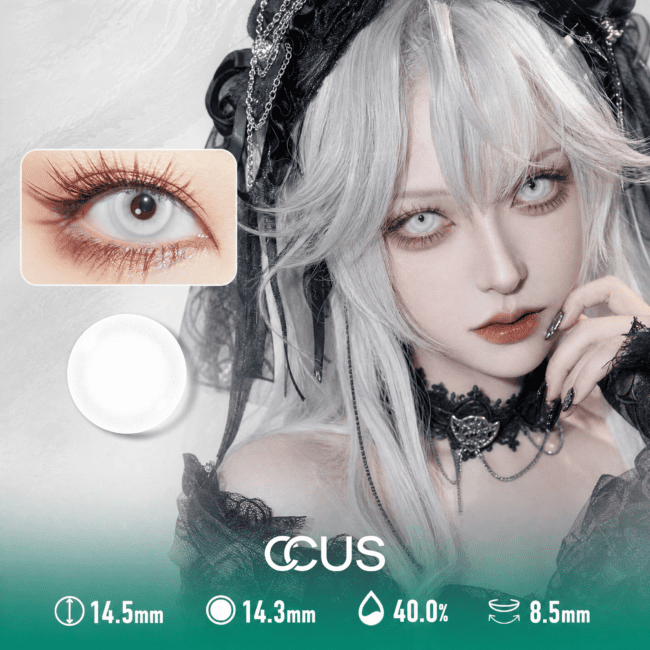 White Small Pupil Cosplay Contact Lenses
