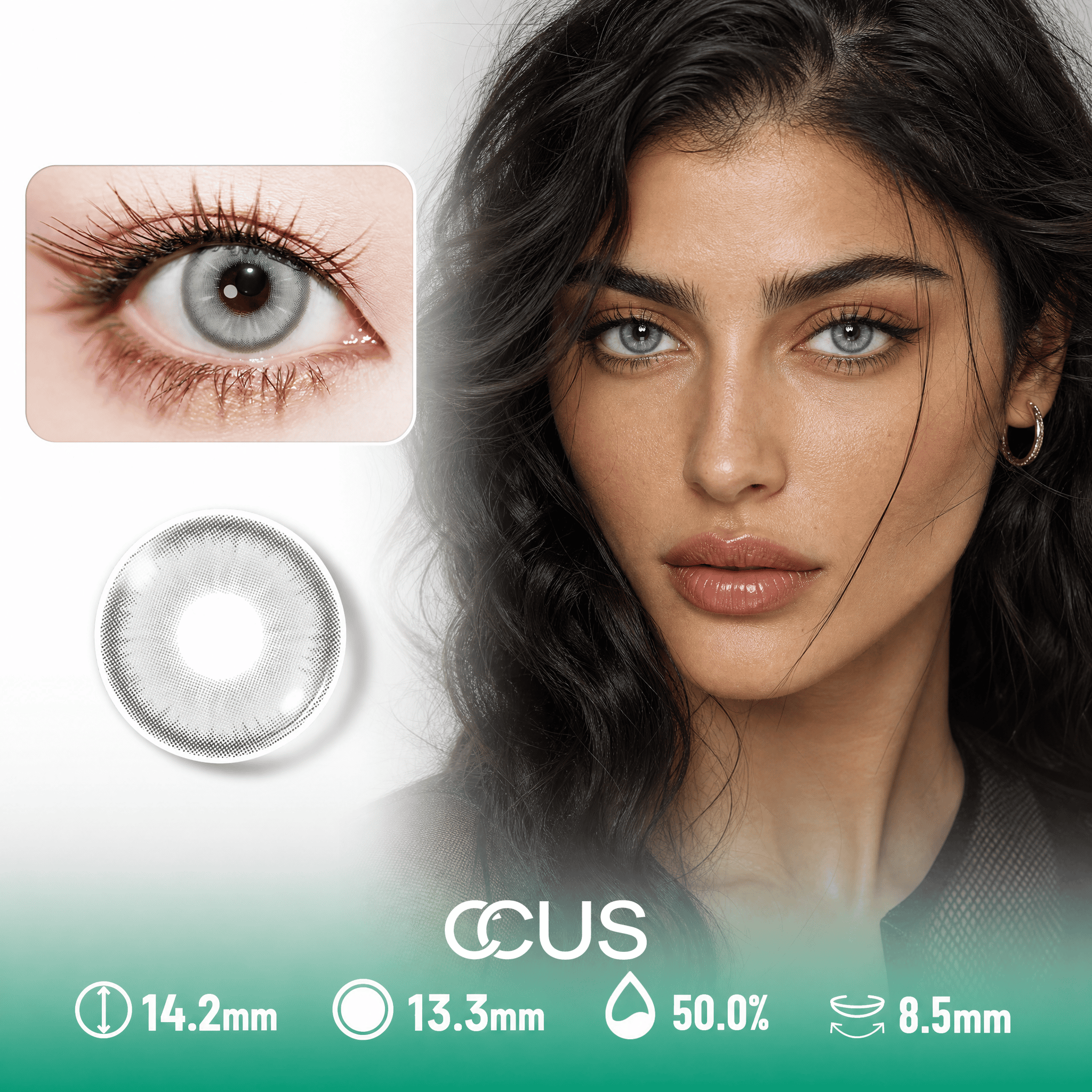 Moon Crystal Black Contact Lenses - Ccus Eyewear · Premium Colored Contacts Moon Crystal Black Contact Lenses
