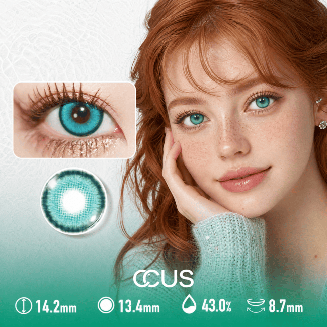 Lagoon Aqua Cyan Azure Blue Contact Lenses