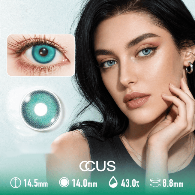 Cyan Lagoon Azure Blue Contact Lenses