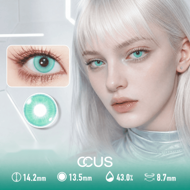 Aqua Tide Turquoise Azure Blue Contact Lenses