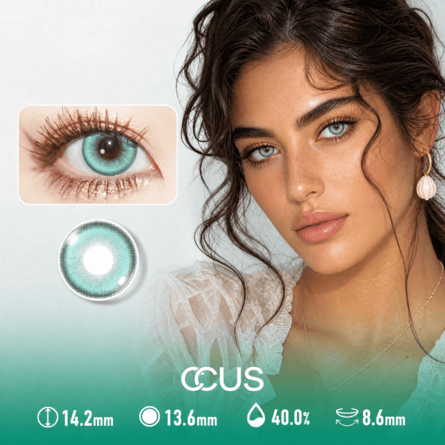 Lagoon Mist Aqua Azure Blue Contact Lenses