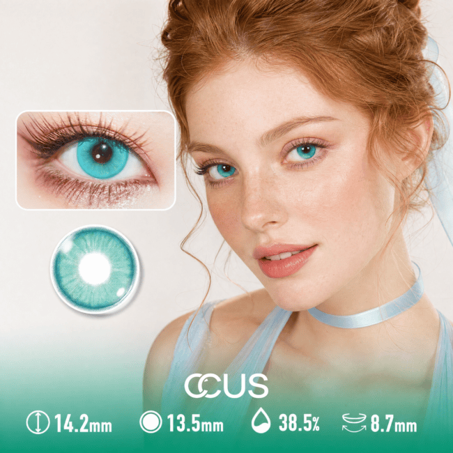Lagoon Tide Turquoise Azure Blue Contact Lenses