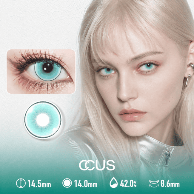 Turquoise Tide Azure Blue Contact Lenses