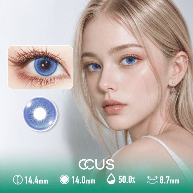 Azure Larkspur Blue Contact Lenses