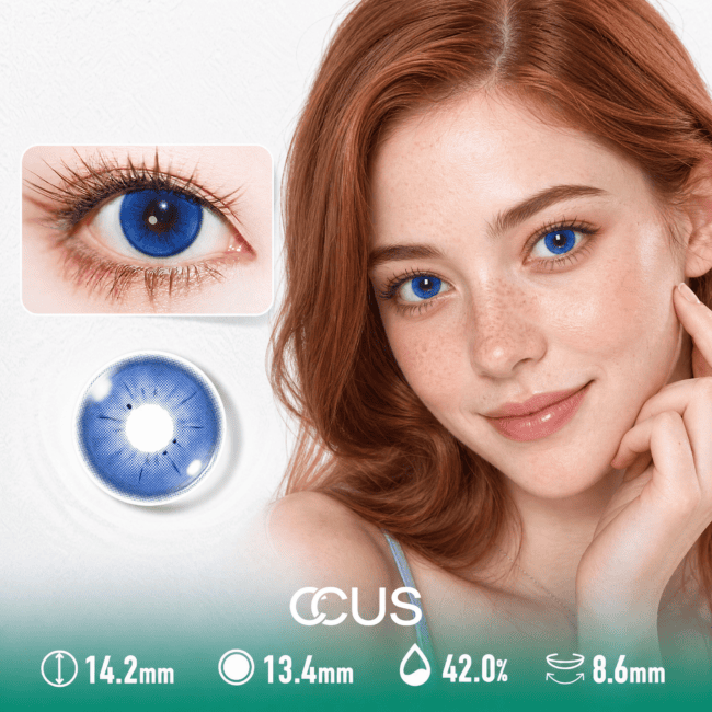 Summer Galaxy Azure Blue Contact Lenses