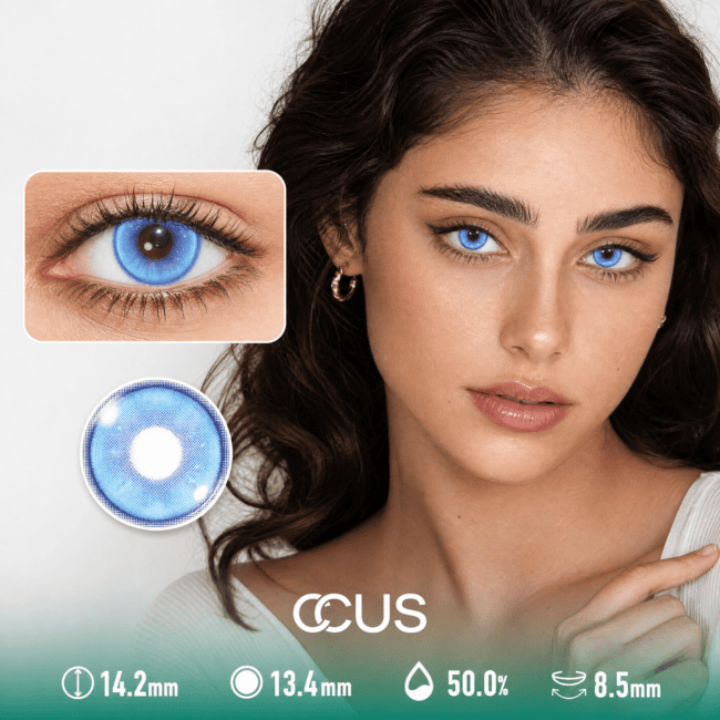Winter Peony Lagoon Blue Contact Lenses