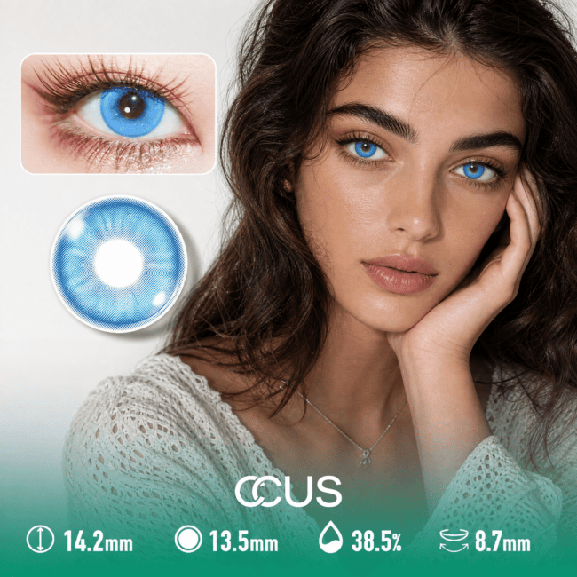 Velvet Autumn Azure Blue Contact Lenses
