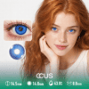Radiant Milan Cobalt Blue Contact Lenses