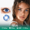 Moonshadow Azure Blue Contact Lenses