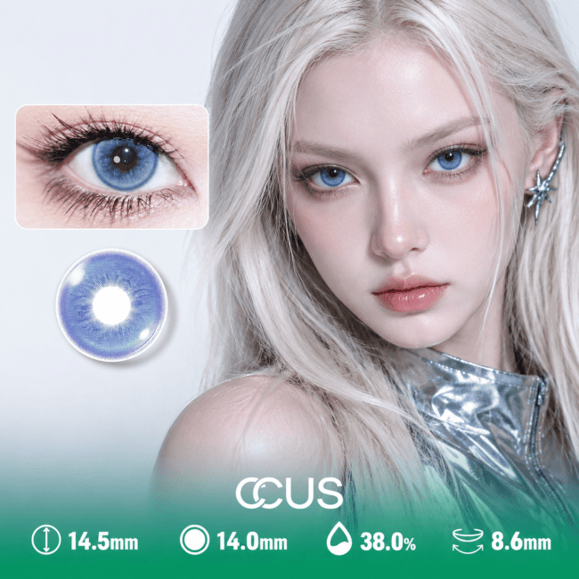 Aurora Mist Ice Blue Contact Lenses