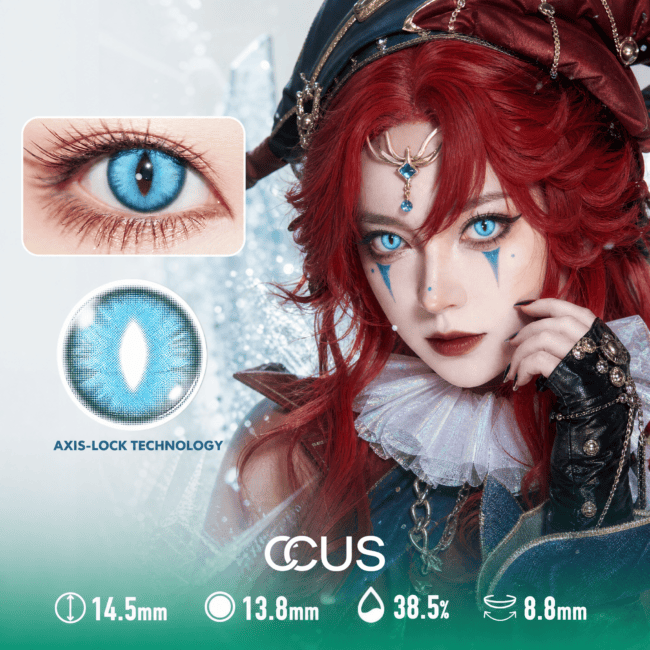 White Vertical Slit Dragon Cosplay Contact Lenses