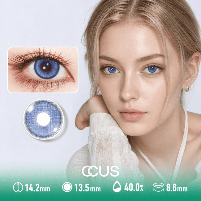 Rain Moon Sapphire Blue Contact Lenses
