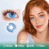 Camellia Silk Sapphire Blue Contact Lenses