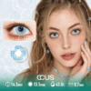 Kyoto Haze Azure Blue Contact Lenses