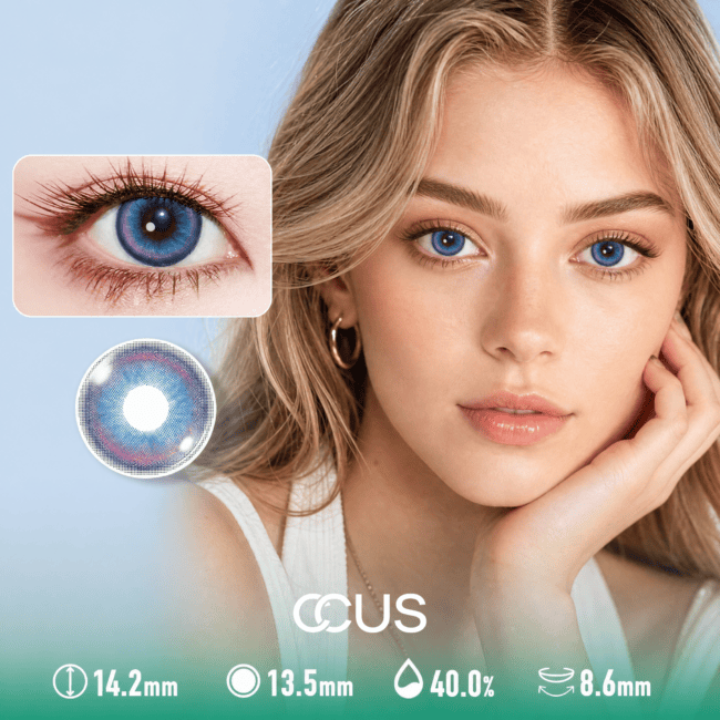 Cobalt Wisteria Blue Contact Lenses