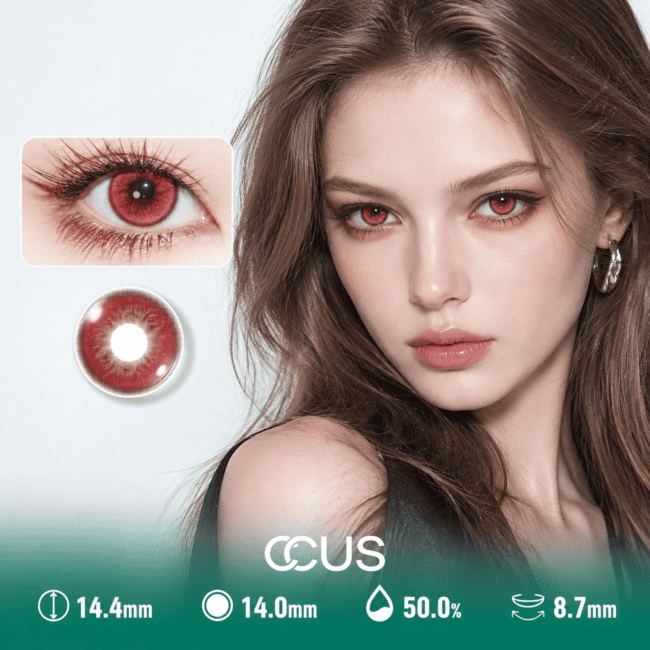 Venice Serene Cherry Red Contact Lenses