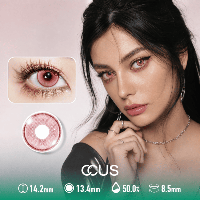 Prague Opal Garnet Red Contact Lenses
