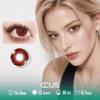 Solstice Ember Ruby Red Contact Lenses