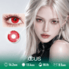 Lantern Dusk Crimson Red Contact Lenses