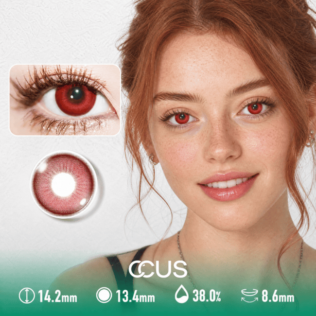 Galaxy Silk Scarlet Red Contact Lenses