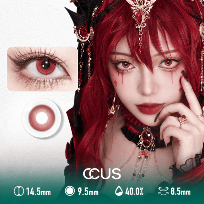 Red Small Pupil Cosplay Contact Lenses