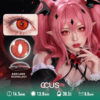 Red Vertical Slit Dragon Cosplay Contact Lenses