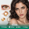 Autumn Dahlia Gold Contact Lenses