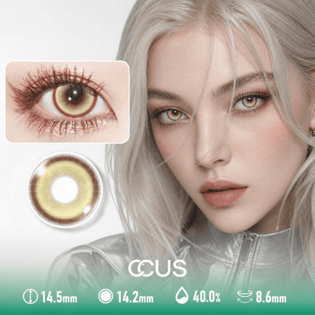 Amber Champagne Gold Contact Lenses