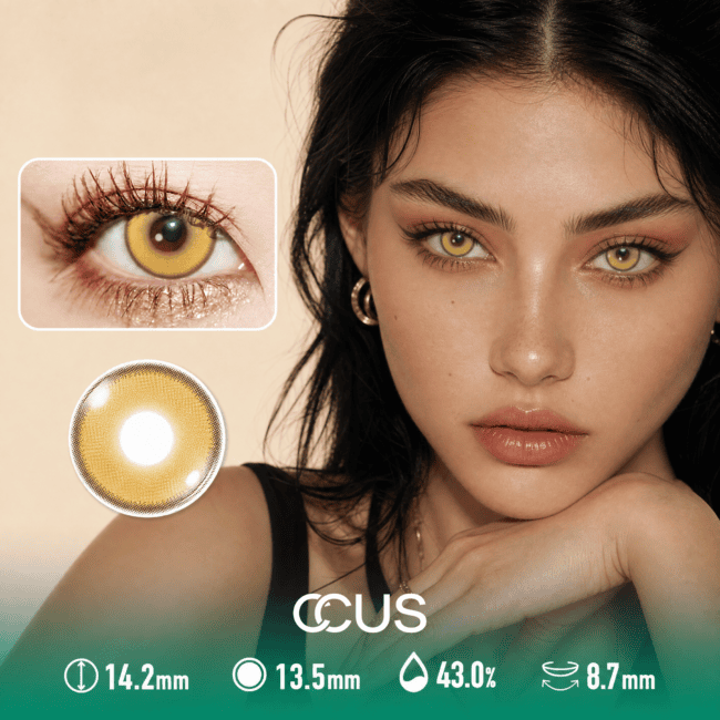 Filigree Buttercup Gold Contact Lenses