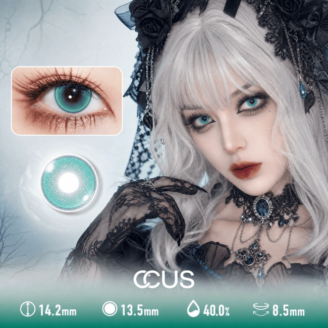Glacier Fern Emerald green contact lenses