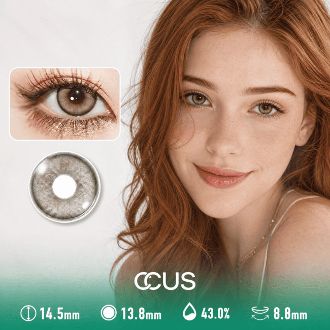 Smoke Ash Amber Brown Contact Lenses