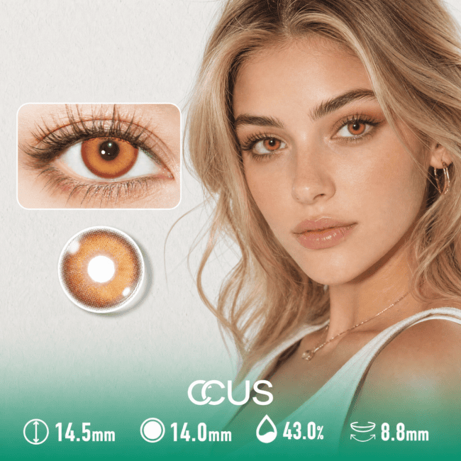 Honey Glass Brown Contact Lenses