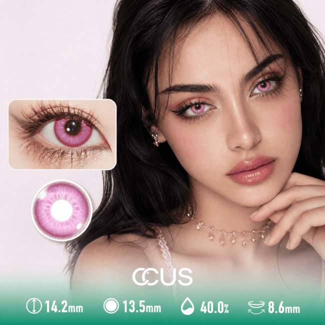 Breeze Rose Pink Contact Lenses