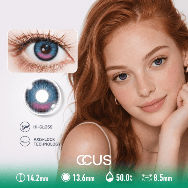 Nebula Rose Pink Contact Lenses