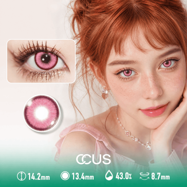Satin Camellia Pink Contact Lenses