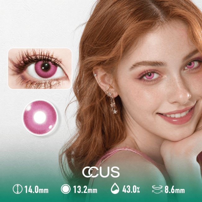 Rose Nebula Pink Contact Lenses