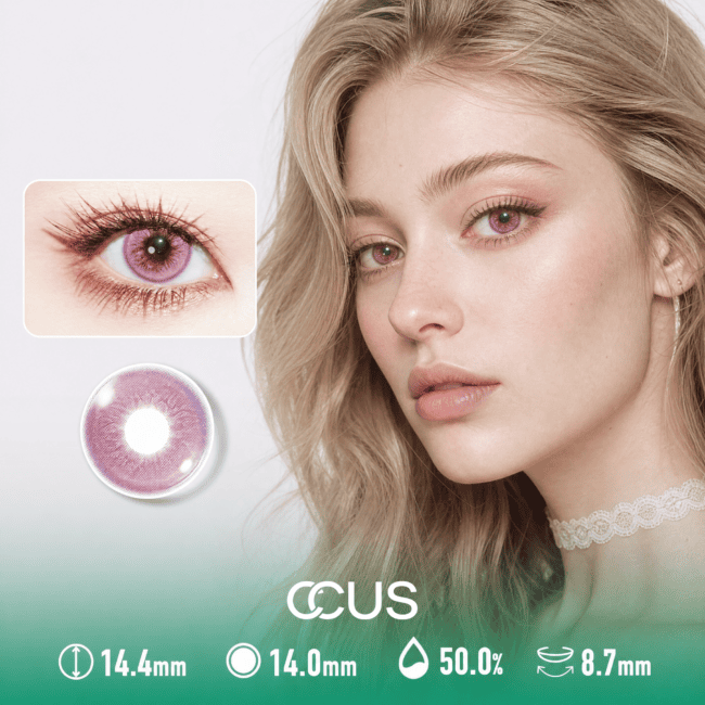 Mauve Mist Rose Pink Contact Lenses