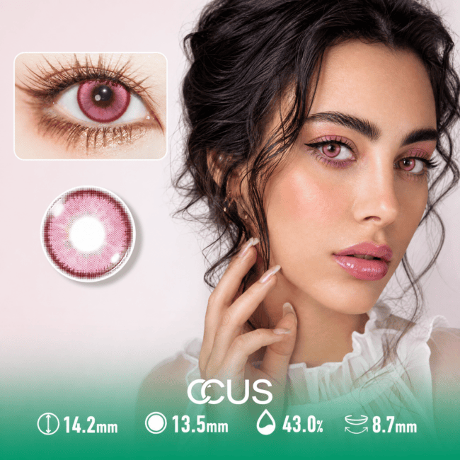 Kyoto Mist Pink Contact Lenses