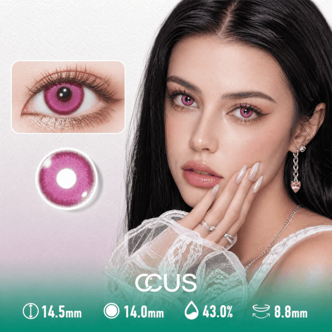 Magenta Bloom Rose Pink Contact Lenses